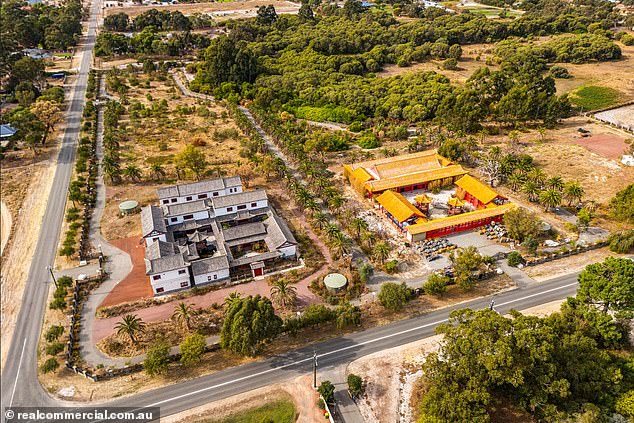 The sprawling properties (pictured) built next to each other in Banjup, in Perth's south, sold for just $1.95 million each