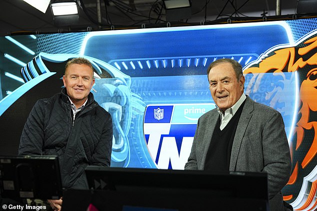 Al Michaels (right) was on hand with Kirk Herbstreit for the call for Thursday's game in Miami