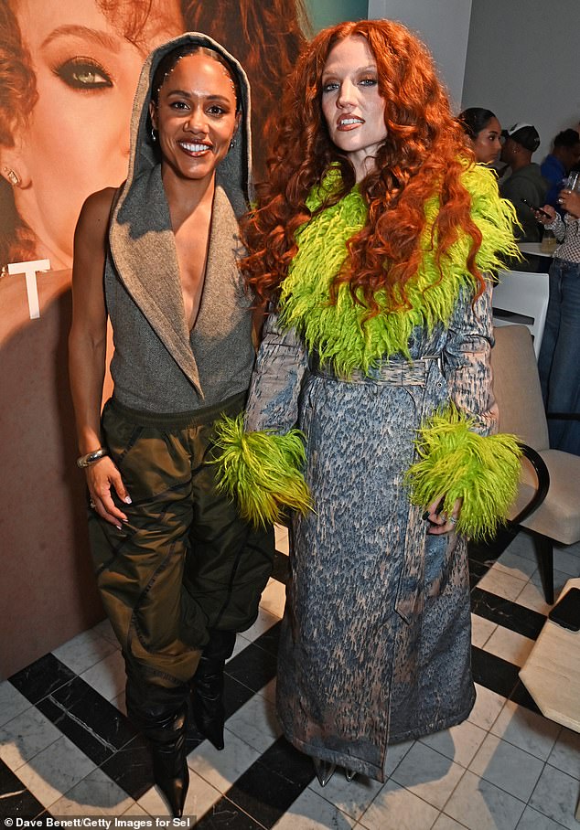 Alex Scott and Jess Glynne were inseparable as they attended a launch party for Rihanna's Fenty Hair line in London on Monday night