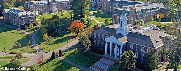 Babson College, a well-known business school in Massachusetts, has risen to second place