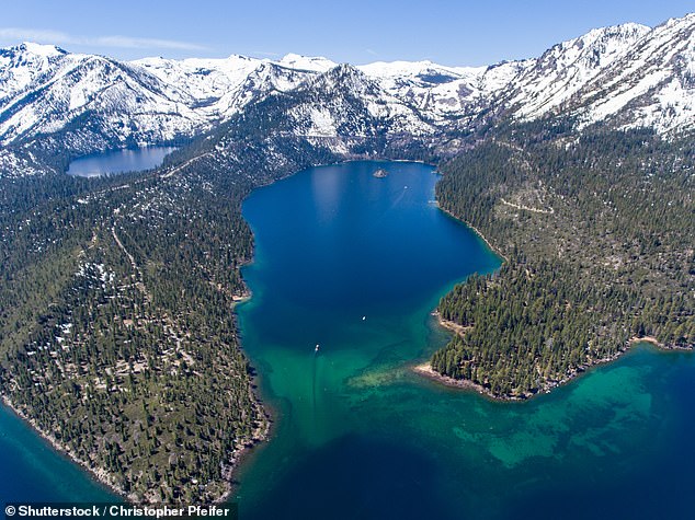 Lake Tahoe, which straddles the border of California and Nevada, was revealed as the oldest lake in North America - at least 2.3 million years old