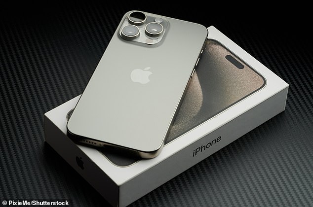 The whopper is a scaled-up version of an iPhone 15 Pro Max (pictured), which was released last year