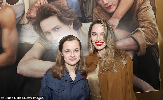 Angelina Jolie and daughter Vivienne, 16, both got the phrase 