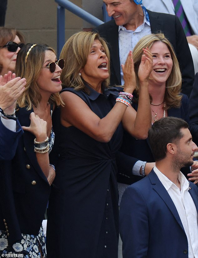 Fashion queen Anna Wintour shushed Hoda Kotb and Jenna Bush Hager after the pair were 'loud and obnoxious' while cheering on sports stars at the US Open