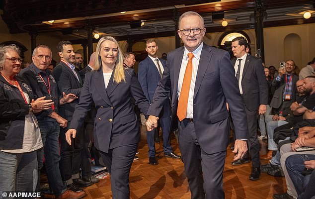 Prime Minister Anthony Albanese (pictured with partner Jodie Haydon) has given the tenant of his Dulwich Hill investment property the film after a 90-day eviction notice expired