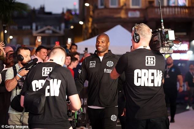 Daniel Dubois hit the red carpet at Leicester Square for the Grand Arrival promotional event