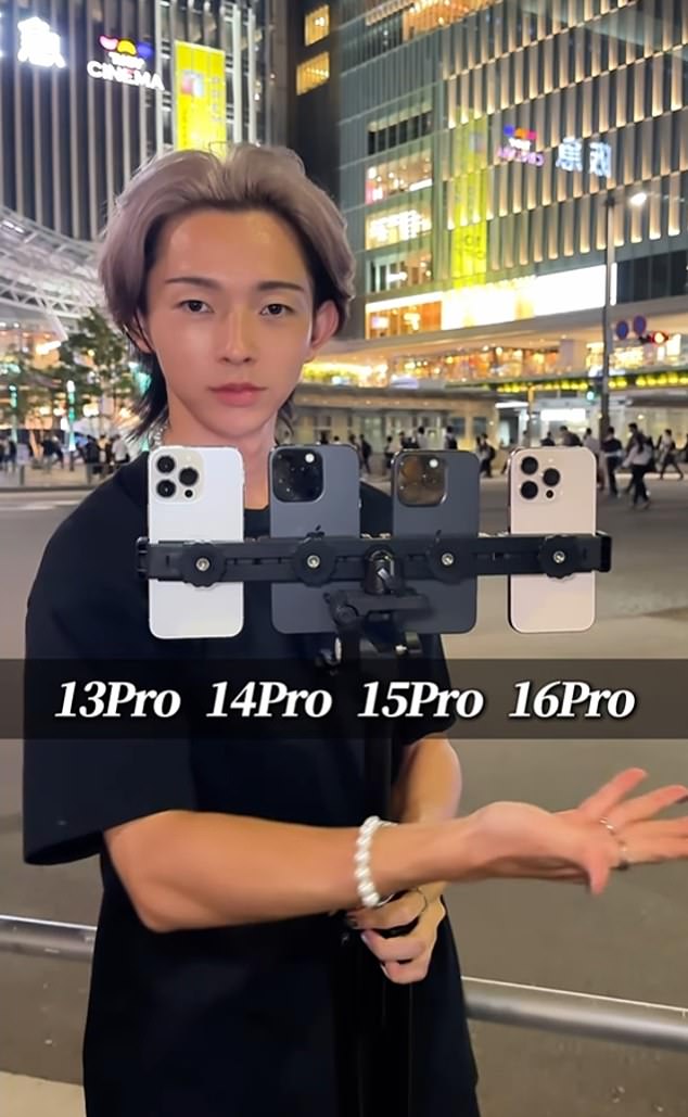 A tech influencer compared the camera quality of four generations of iPhones