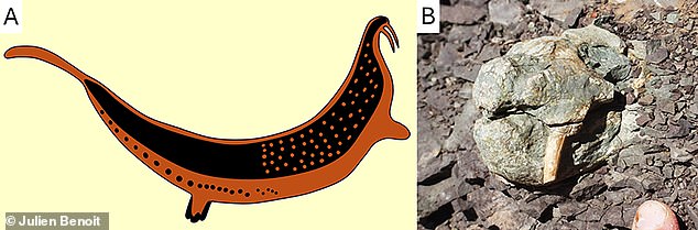 A rock art and unidentified fossils discovered in South Africa may confirm the existence of a legendary 'horned serpent'