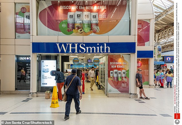 Different pies: WH Smith has been strengthened by its travel division, while its high street division is in decline