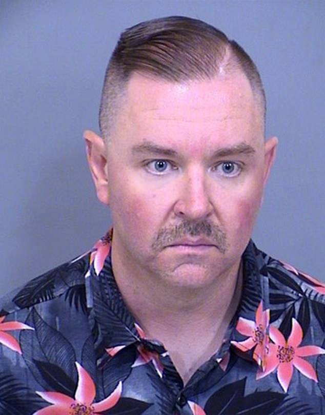 Joe Kinney, 42, the principal of Buckeye Union High School, has been arrested after he was allegedly caught sending disgusting text messages to a police officer under an alias in Oregon on Whisper