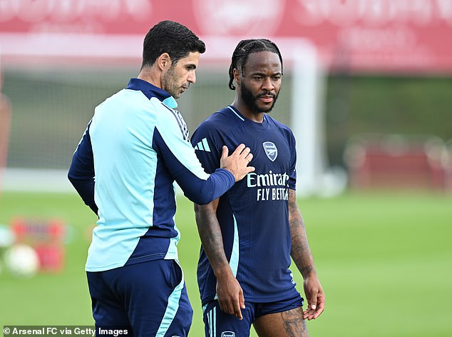 Mikel Arteta revealed he has decided to sign Raheem Sterling from Arsenal, seconds after their conversation began