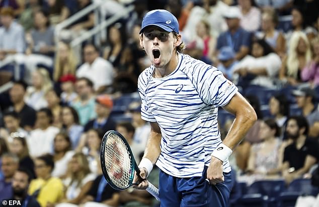 Alex de Minaur has reached the last 16 at Flushing Meadows for the fifth time in a row