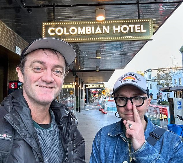 Karl Chandler, 48, (L) and Tommy Dassalo, 38, (R), the Australian comedy duo behind the hugely popular podcast The Little Dum Dum Club with Tommy & Karl, have had a brutal feud