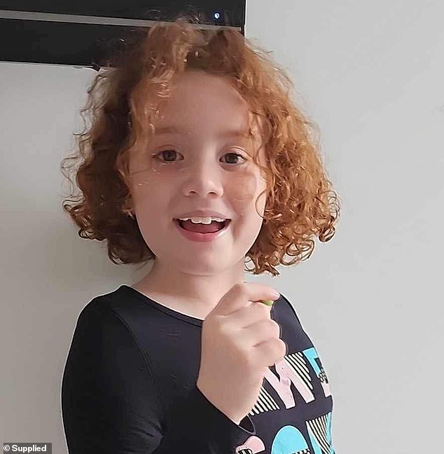 Daniella Jacobs-Herd, eight, suffered third-degree burns to her hands, arms, chest and face when embers from a fire pit set her dress on fire on July 13