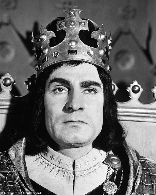 King Richard III was memorably portrayed by Laurence Olivier in his film adaptation of the Shakespeare play (pictured)