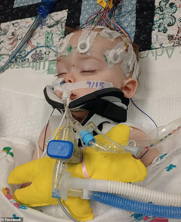 Waylon was found not breathing and aspirating while sleeping after being thrown into the air and 'bear cuddled' to get him to stop crying