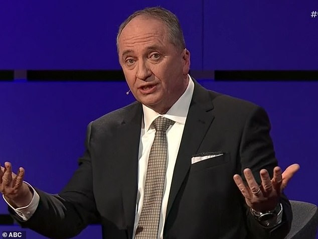 Barnaby Joyce (pictured) claims the disrupted power supply is 'devastating' the Australian landscape