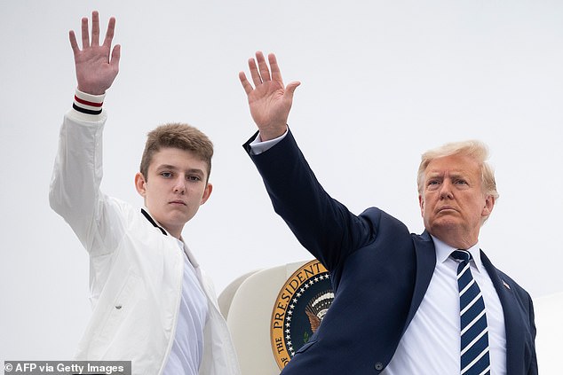 Barron was the first boy to grow up in the White House since JFK Jr. in 1963. He survived scandal after scandal, protected as best she could by an overprotective mother.