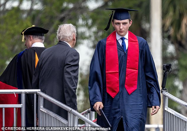 Barron Trump, 18, graduated from Oxbridge Academy in Palm Beach, Florida, in May