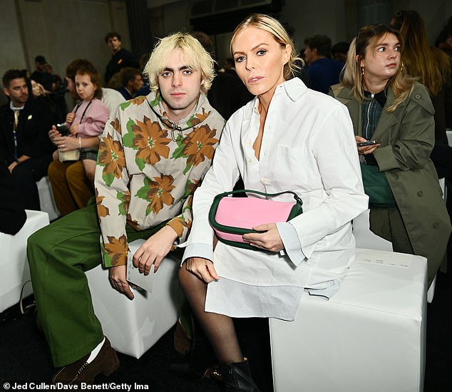 Lennon Gallagher was joined by actress mother Patsy Kensit on the front row as JW Anderson unveiled his latest collection during London Fashion Week on Sunday morning