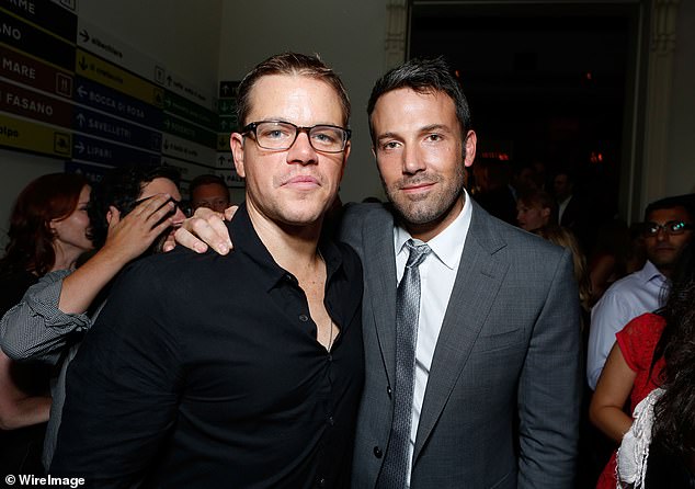 Ben Affleck and Matt Damon are iconic Hollywood BFFs - whose bond was first forged in their youth - pictured in 2012