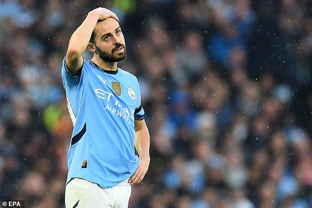 Man City's Bernardo Silva took a swipe at Arsenal after Sunday's thrilling 2-2 draw