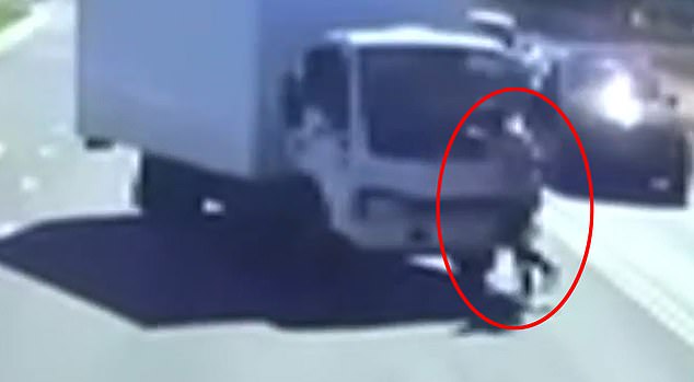 Last Friday, the father of three was hit by a truck and dragged 15 metres along Blacktown Road