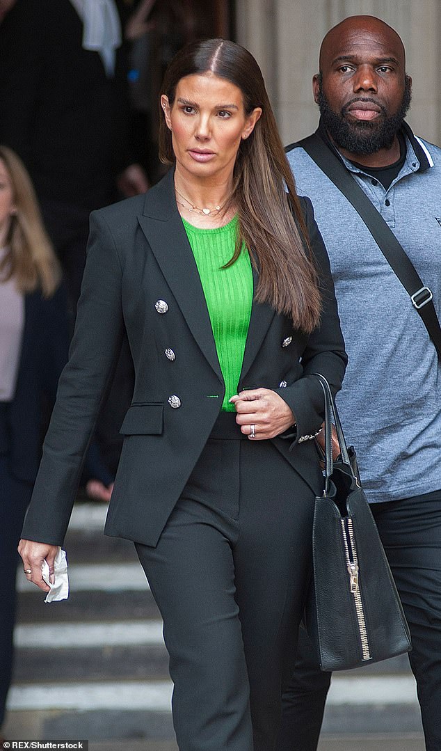 Coleen's outing comes after it was reported that Rebekah Vardy has been ordered to pay Coleen £1.5million in legal fees as a result of their Wagatha Christie lawsuit (Rebekah pictured leaving the High Court on May 19, 2022)