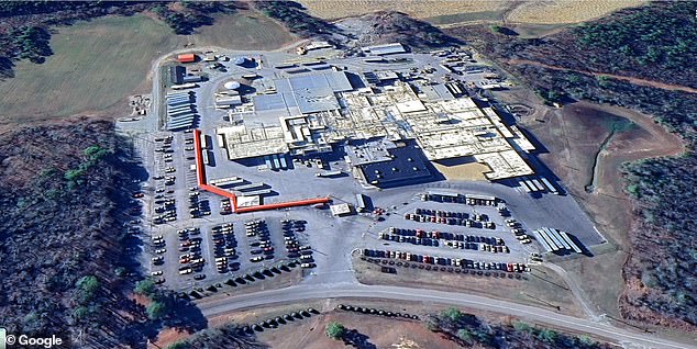 Above is the Jarratt, Virginia plant, the center of the Listeria outbreak