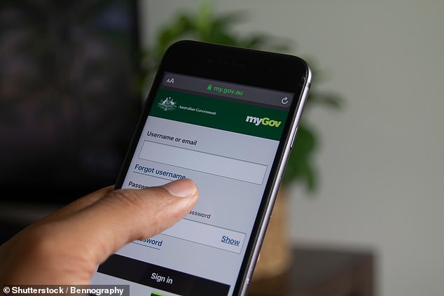 In a TikTok video, Jordana Grace was upset as she explained that Centrelink was adding interest to a debt she said she didn't have in the first place. The myGov app is pictured