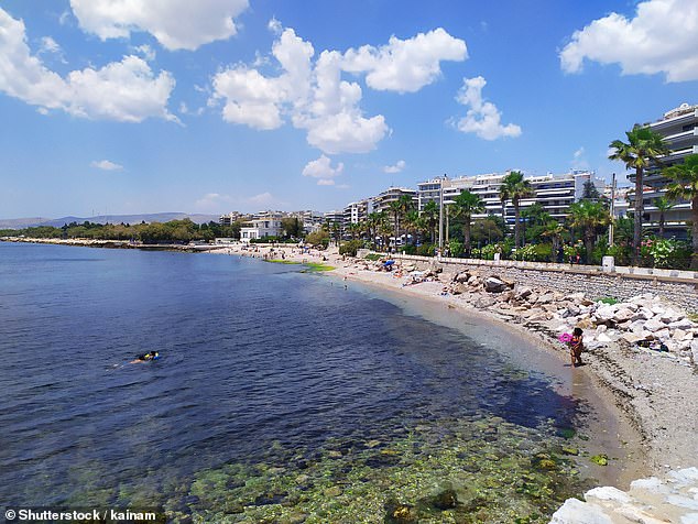 Pictured: Paleo Faliro, about 6km west of Athens city centre, where the incident reportedly took place (file image)