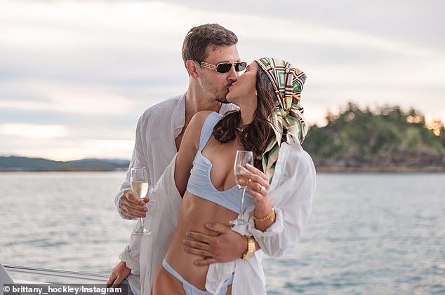 Brittany Hockley appears to be eyeing a 'free wedding' after approaching several brands in the run-up to her wedding to Swiss footballer Benjamin Siegrist