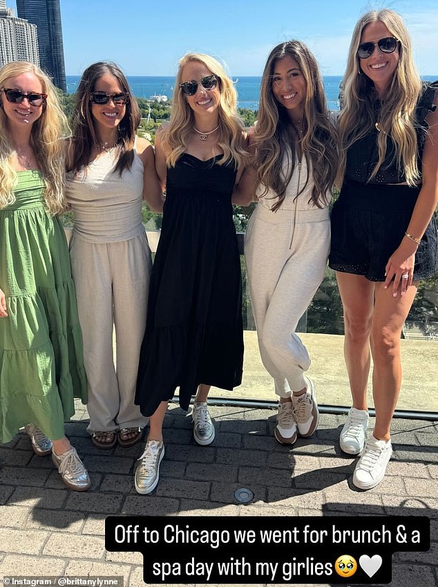 Brittany Mahomes went on a girls' day out with some of her closest girlfriends for her birthday on Saturday.