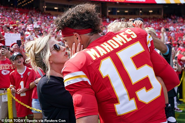 Brittany Mahomes threw Patrick a birthday party after the Chiefs' win on Sunday