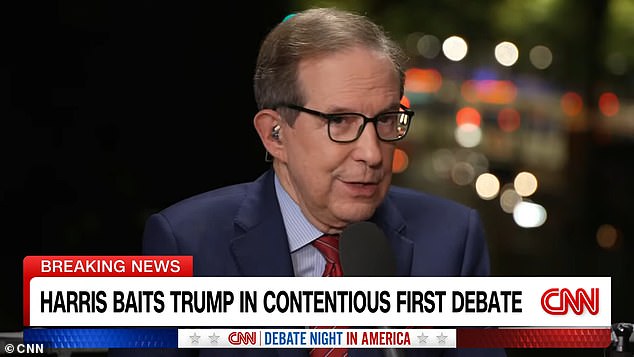 CNN's Chris Wallace called tonight's debate between Donald Trump and Kamala Harris 