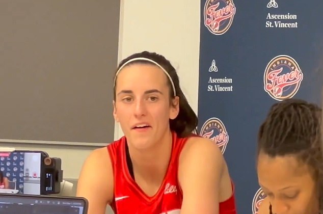 WNBA star Caitlin Clark was left speechless after being asked a bizarre question