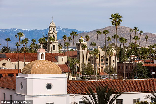 Dannielle Price, 47, and her estranged husband, Eiman Monam, 45, are counting down the days until they can leave Tyler, Texas, where they moved in May. (Pictured: Riverside, California, where they are originally from)