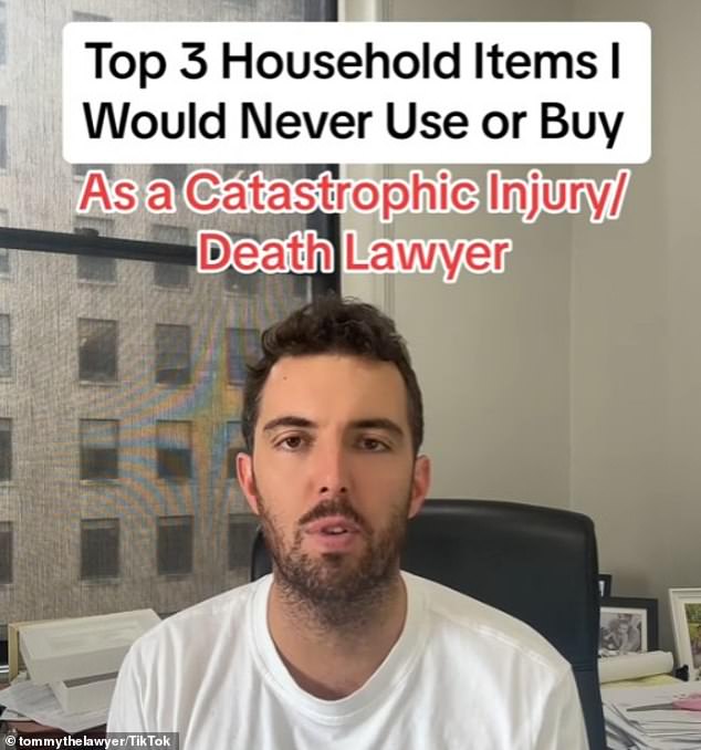 A catastrophic lawyer has shared a dire warning about the three common household products you should never have in your home