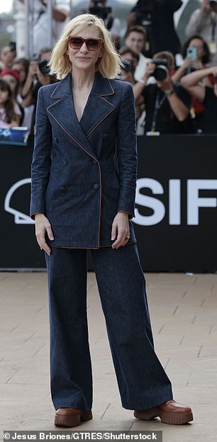 Cate Blanchett turned heads as she arrived at the 72nd San Sebastian Film Festival in Spain on Saturday