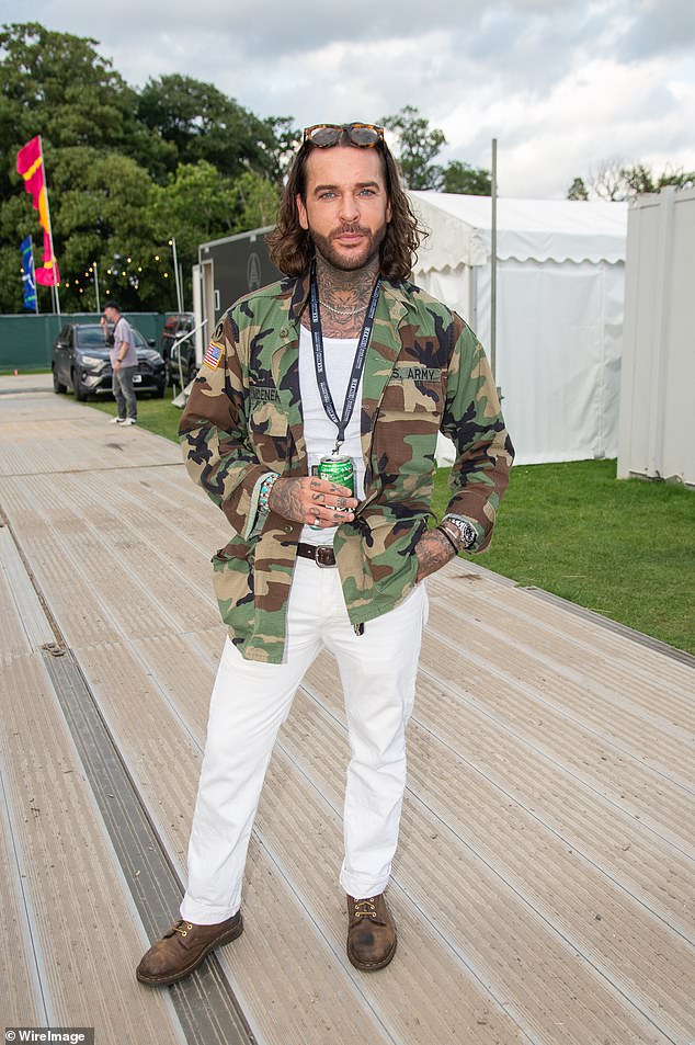 Pete Wicks, 36, previously competed in the 2022 edition of the show but pulled out after an injury and is back this year (Pete pictured in July)