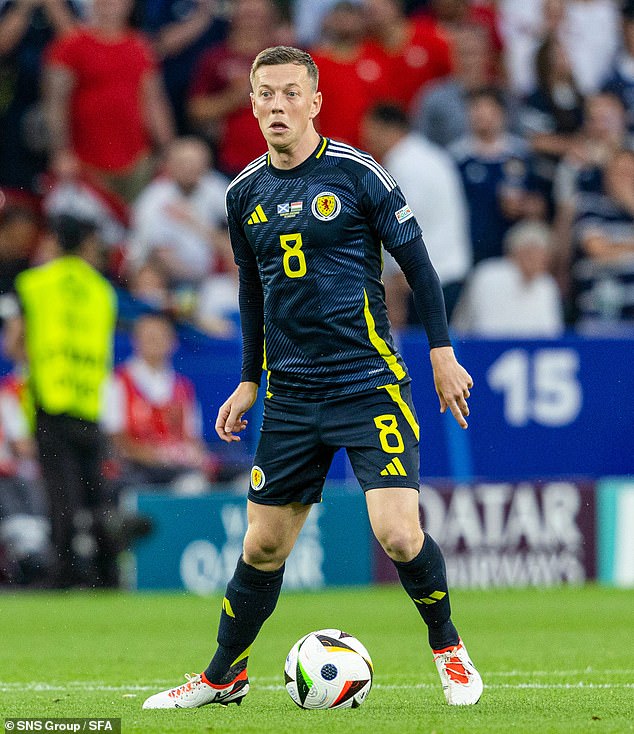 Callum McGregor played in all three of Scotland's matches at Euro 2024 in Germany