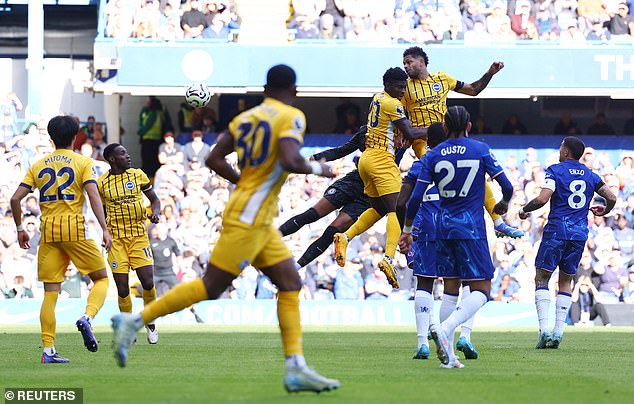 Georginio Rutter had given Brighton the lead within ten minutes with a header