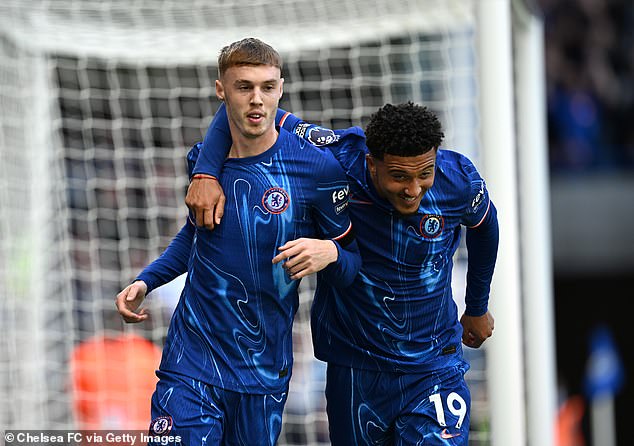 Jadon Sancho joked that Cole Palmer will be 'fuming' despite scoring four times against Brighton