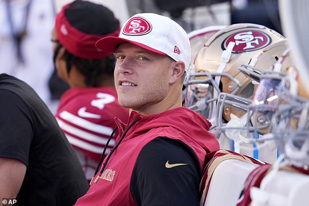 San Francisco 49ers running back Christian McCaffrey before a preseason NFL football game