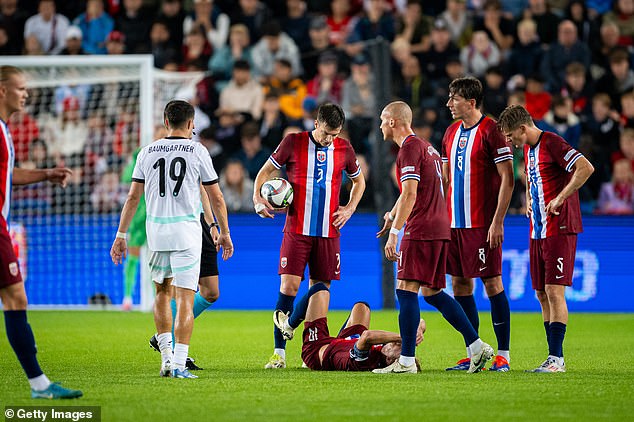 Christoph Baumgartner apologised to Martin Odegaard after the Arsenal captain was forced off with an injury