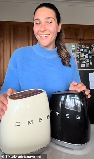 Shopper Adriana was so excited about the new Smeg series that she couldn't resist buying the knife block in both colours