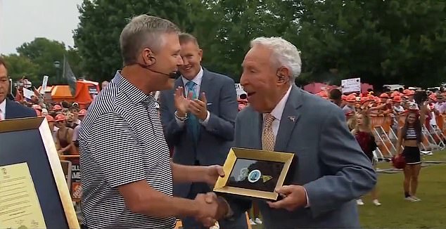 Lee Corso received the key to the city of Columbia, South Carolina on GameDay Saturday