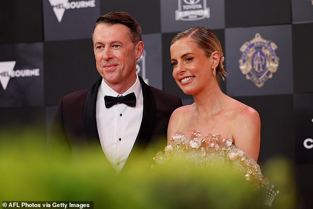 The 51-year-old AFL coach attended the prestigious 2024 Brownlow Medal Awards at the Crown Palladium in Melbourne on Monday night, accompanied by his wife Gabrielle