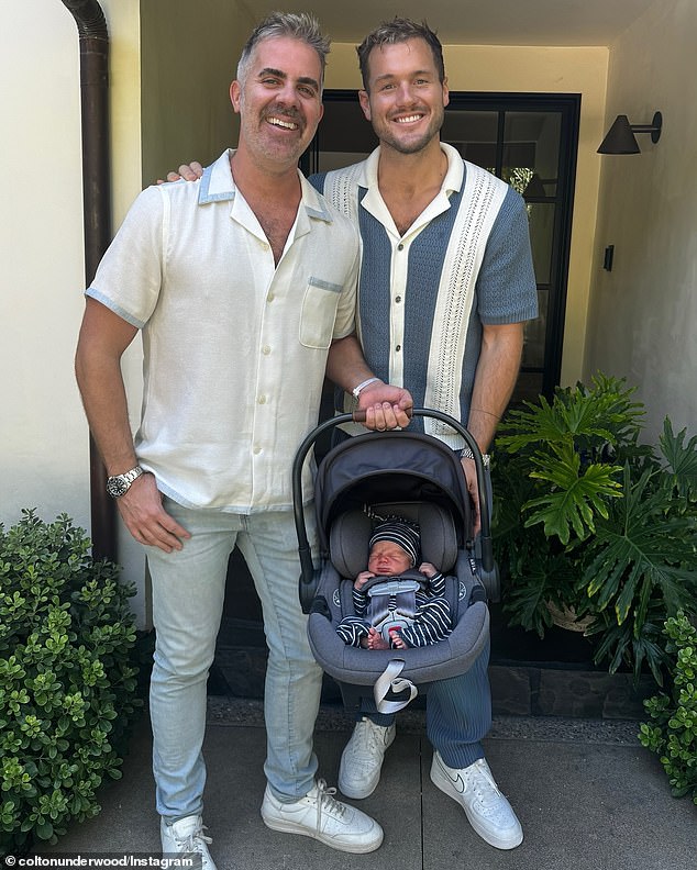 Colton Underwood and his husband Jordan C. Brown-Underwood have announced the arrival of their first child together