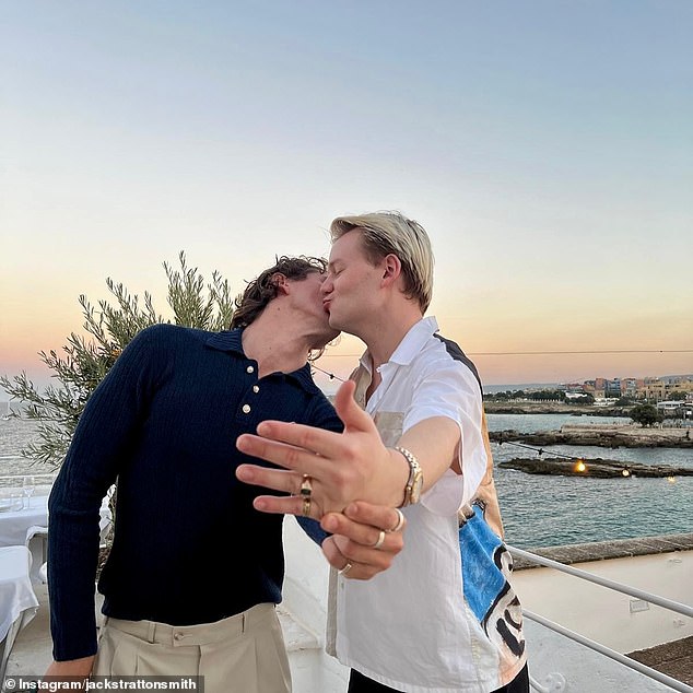 Joel Creasey is about to become a married man. The comedian announced his engagement to long-term boyfriend Jack Stratton-Smith with a post on Instagram on Monday. Both shown